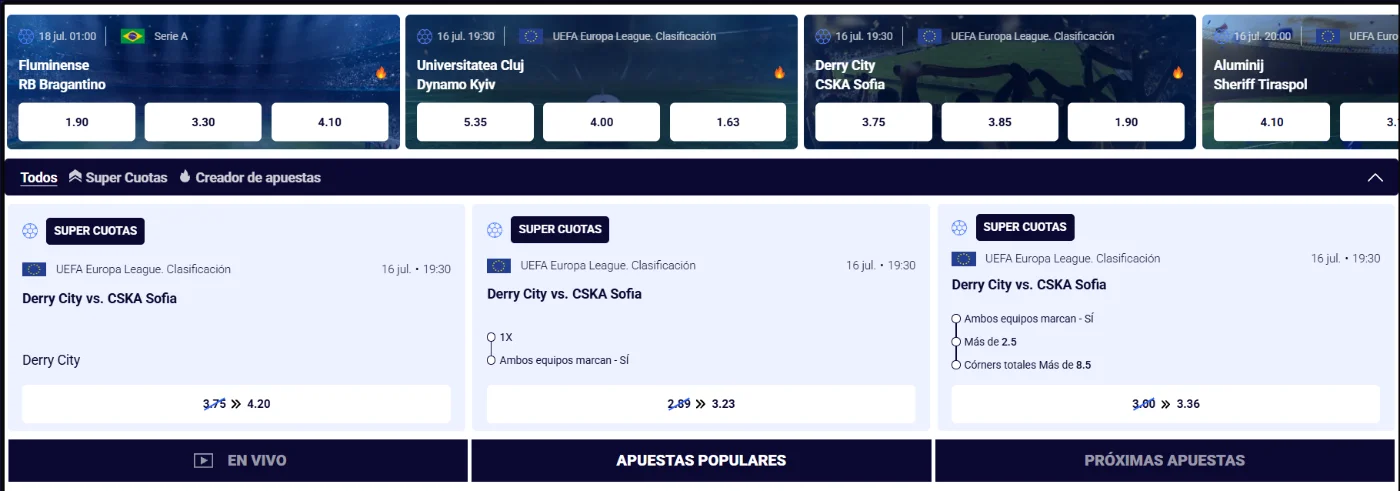 Frumzi Casino Supercuotas y Apuestas Populares Frumzi Casino apuestas deportivas con supercuotas, partidos destacados y próximos eventos