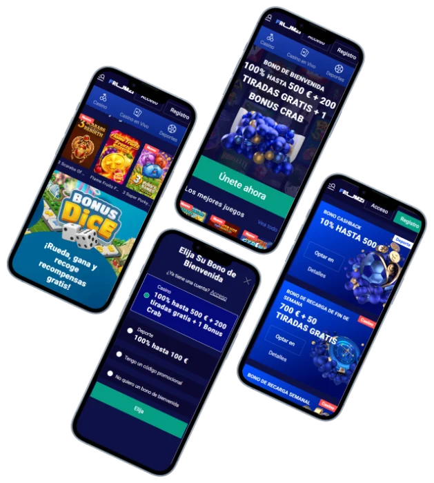 Frumzi Casino Plataforma Móvil y Bonos Frumzi Casino versión móvil con slots, bono de bienvenida, promociones y selección de bonos